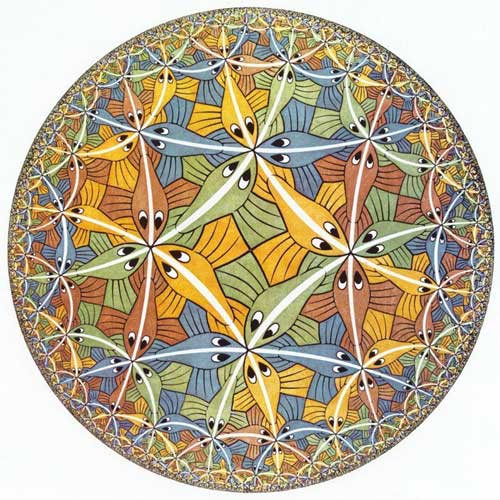 M.C. Escher, Circle Limit III, 1959